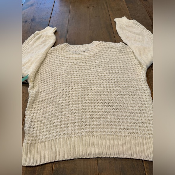 SOLD ✅ NWT ABOUND Women’s Long Sleeve Ivory Pullover Knit Sweater Made In USA S - Picture 9 of 9